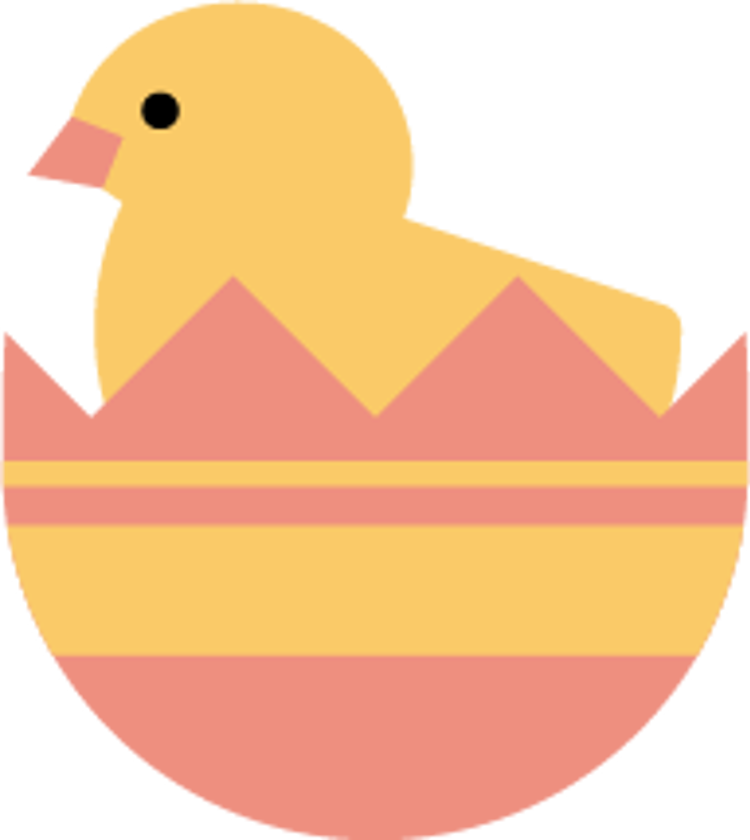 Påskekylling i egg