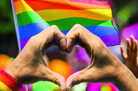 Pride hjerte flagg
